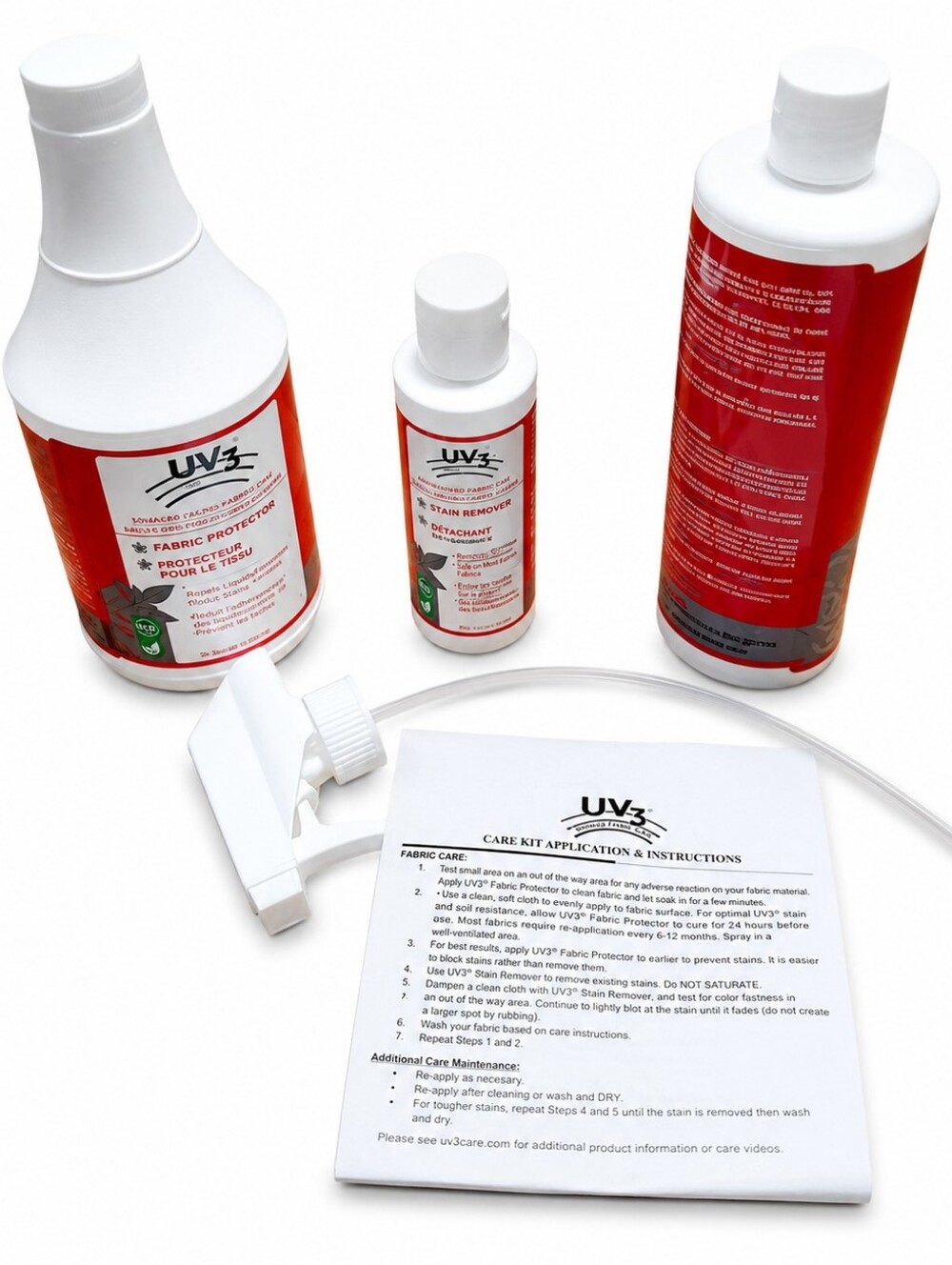 UV3 Furniture Care Kit Complete Cleaning & Fabric Protection System